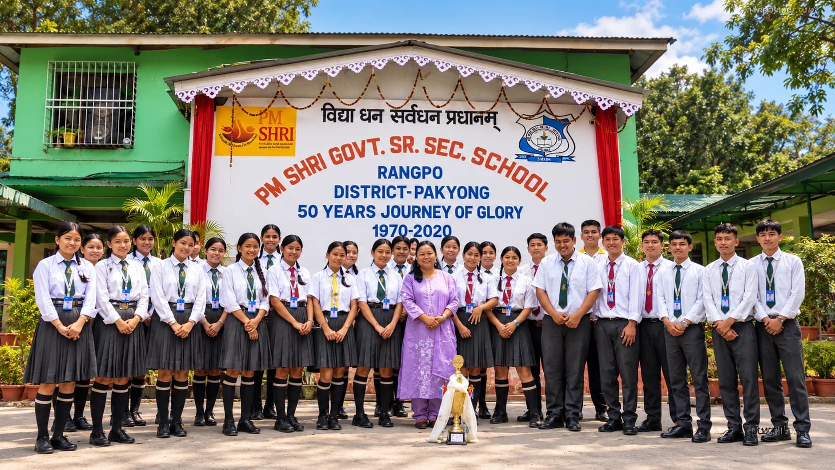 PM SHRI GSSS Rangpo Students and Faculty